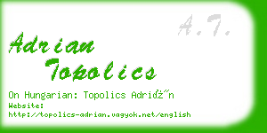 adrian topolics business card